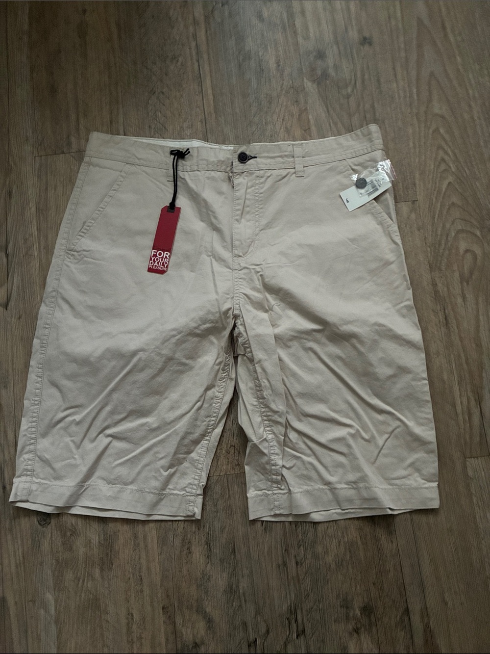 i jeans by Buffalo Men's Khaki Flat Front Shorts